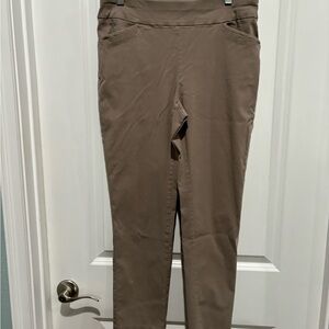 Chico’s Perfect Stretch Tan Skinny Pants, Sz 1 Short